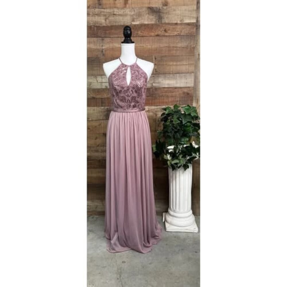 Size 8 DB Studio Rose Color Formal Dress